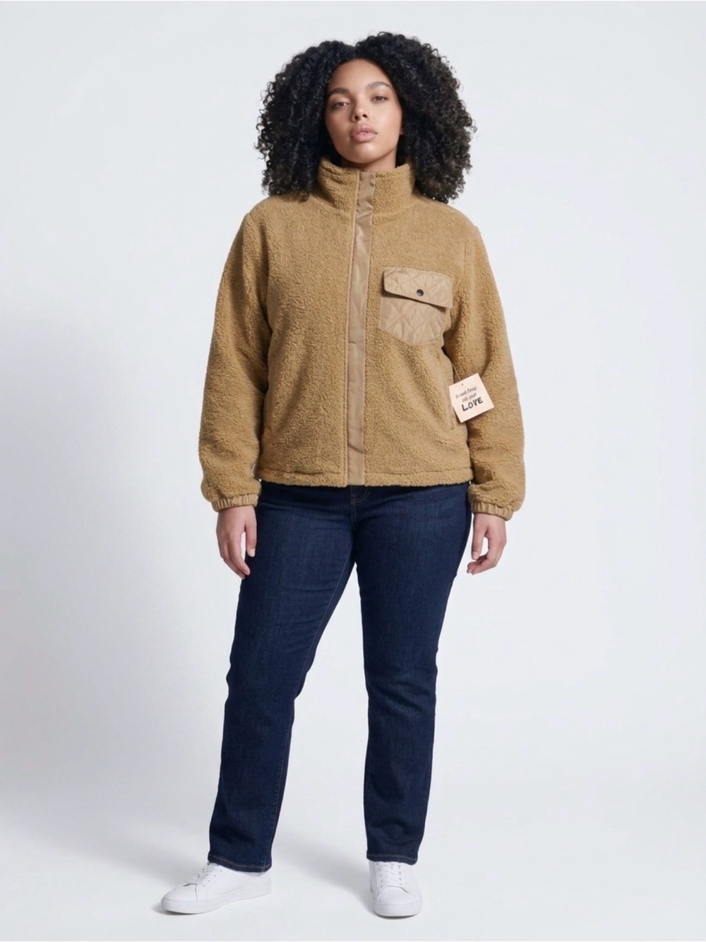 Gorgeous NEW Teddy Jacket made by The Sweatshirt Project Size Small NWT